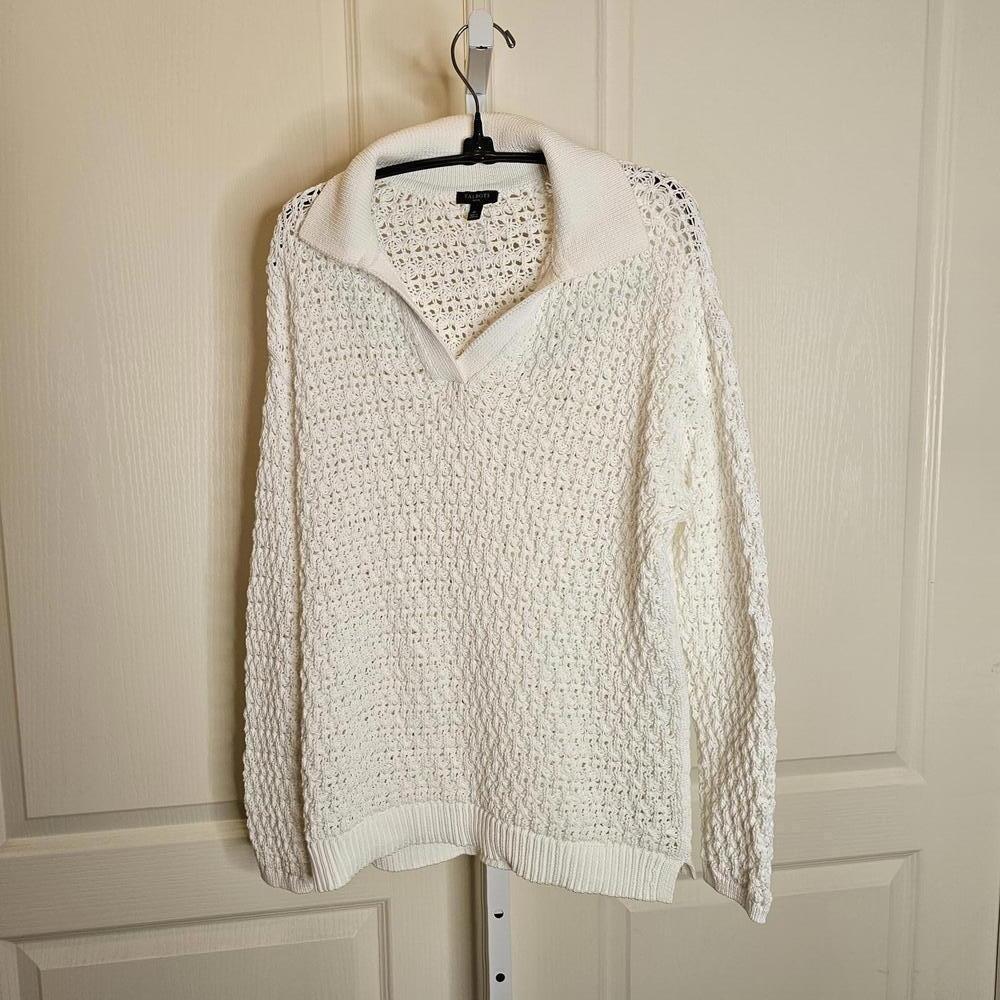 Talbots Women's Knit Sweater with Collared Neckline